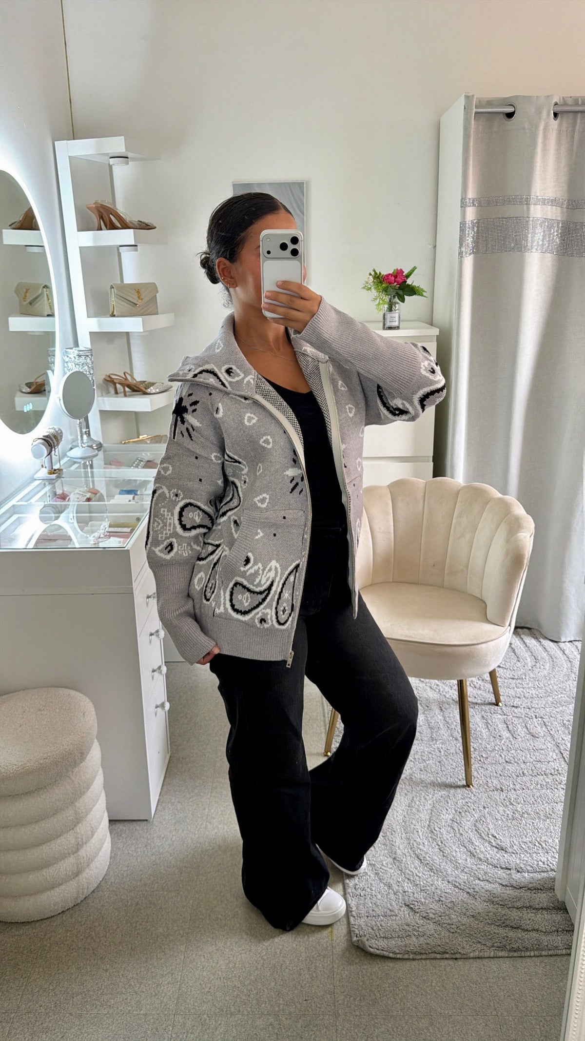 Gilet Swann gris