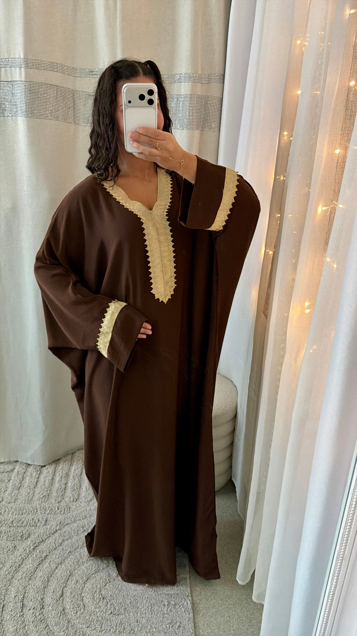Abaya Vanilla marron
