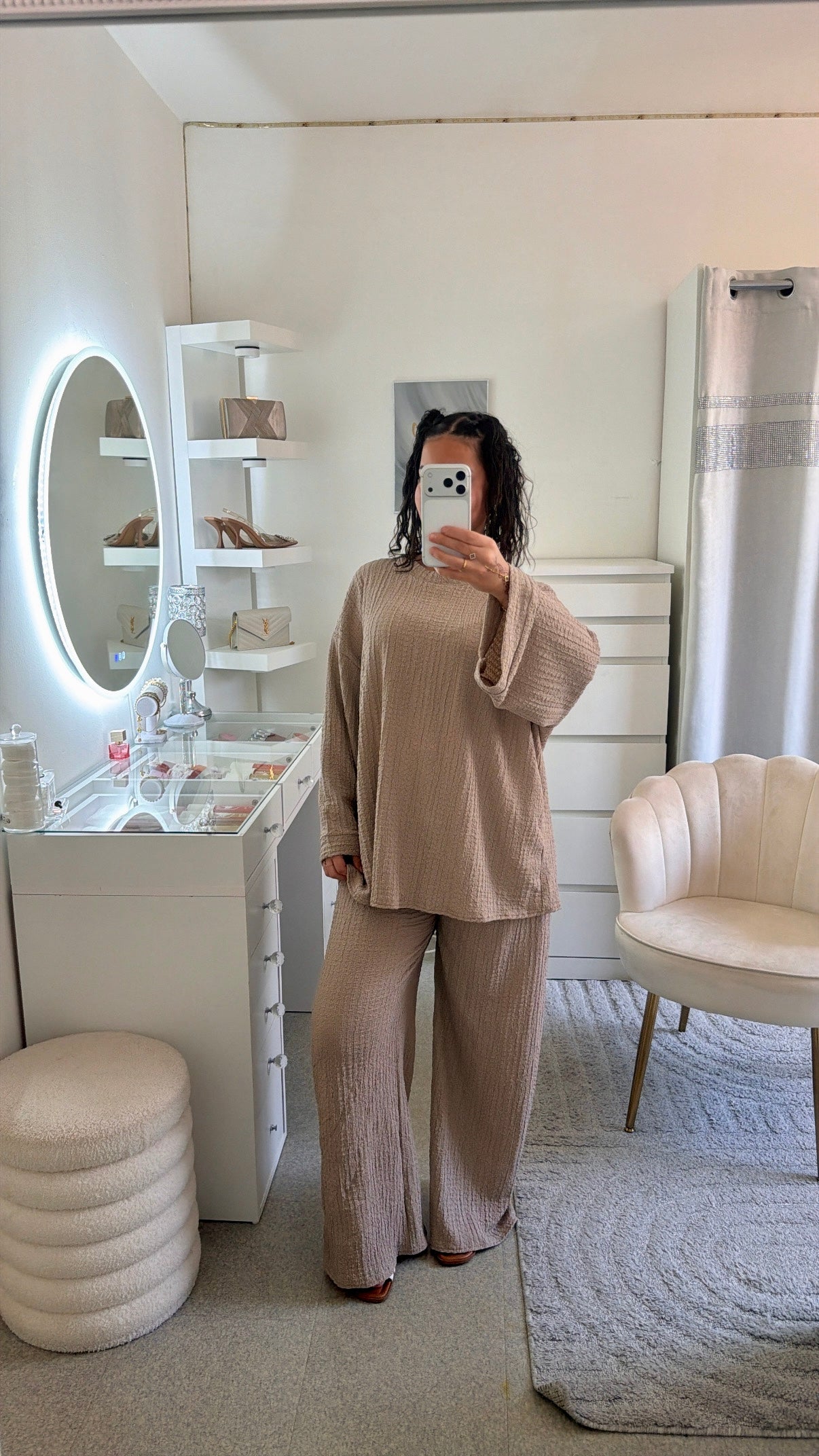 Ensemble Dalila en taupe